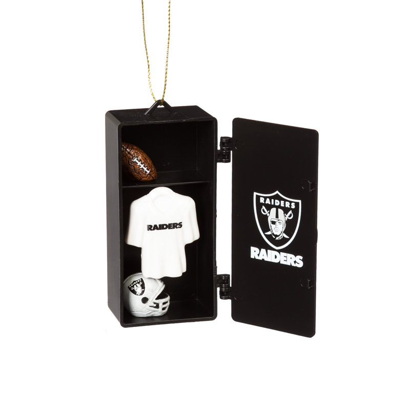 Ornement figurine suspendue casier NFL, Raiders d'Oakland
