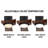 60" Modern Solid Wood Blade Flush Mount Ceiling Fan with LED Light and Remote-1299420065-1299420079-1299420077