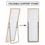 Miroir pleine longueur rectangulaire en alliage d'aluminium