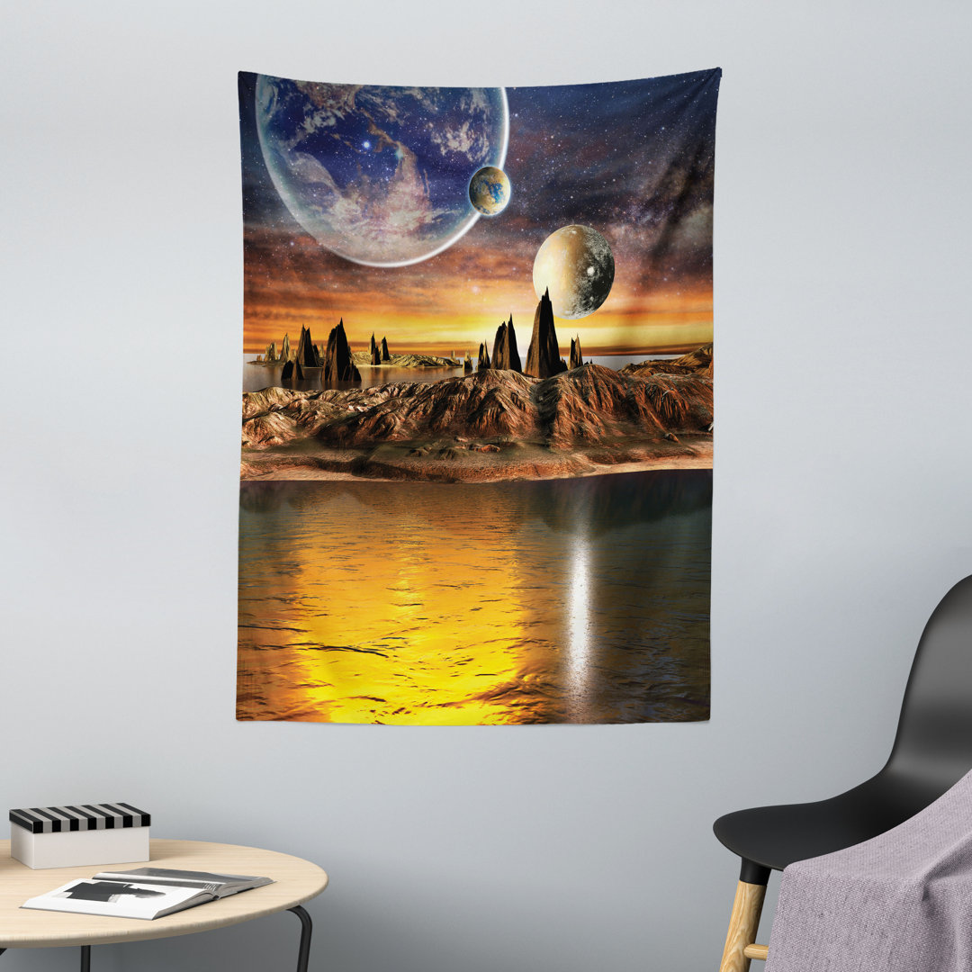 Wandbild Planet Sci Fi Phantasie Kunst