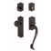 Nostalgic Warehouse Meadows Plate S Grip Handleset with Single Cylinder Deadbolt and Meadows Knob
