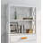 Double-layer toilet rack bathroom storage artifact White simple multi-functional open storage bathroom shelf plate