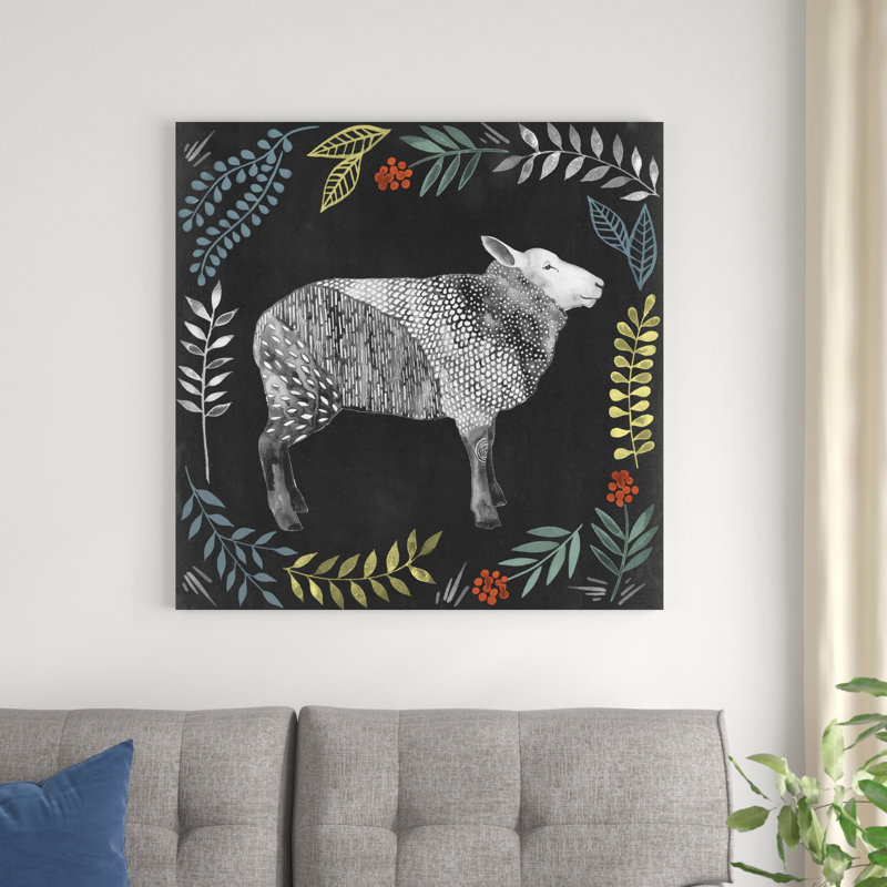 Tableau noir ferme III, H 36 po x l 36 po x P 1,25 po