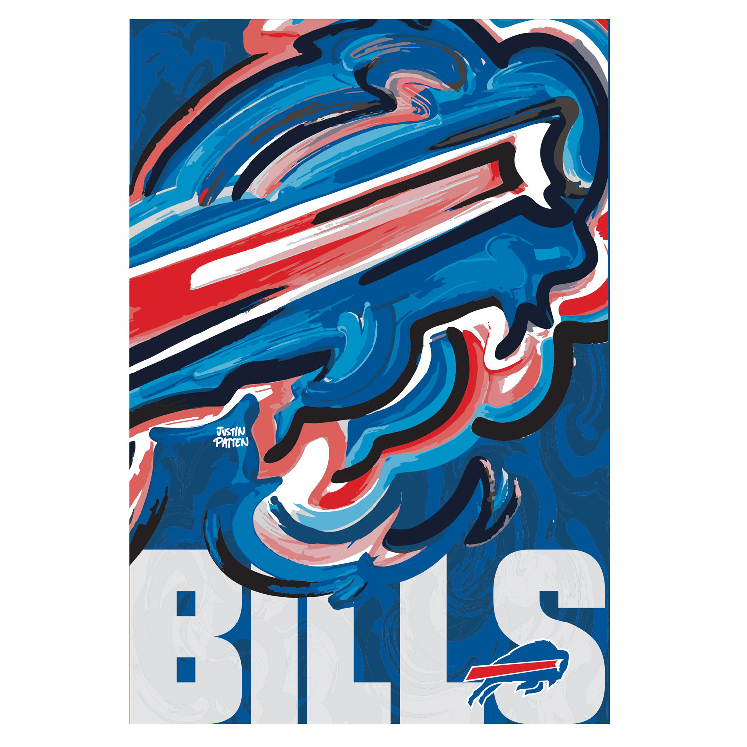 : Bills Banner House Flag and 5 Foot Flagpole Set : Sports &  Outdoors