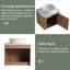 Ensemble de meuble-lavabo mural 60 po avec lavabos en céramique et armoire de rangement, portes et tiroirs à fermeture en douceur