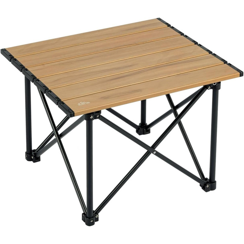 Table de camping pliante ultralégère avec sac de transport, L 16,1 po, Brown