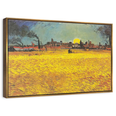 Champ de blé au coucher du soleil