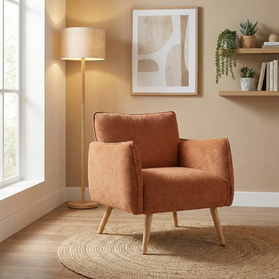 Piper Upholstered Soft Touch Fabric Armchair