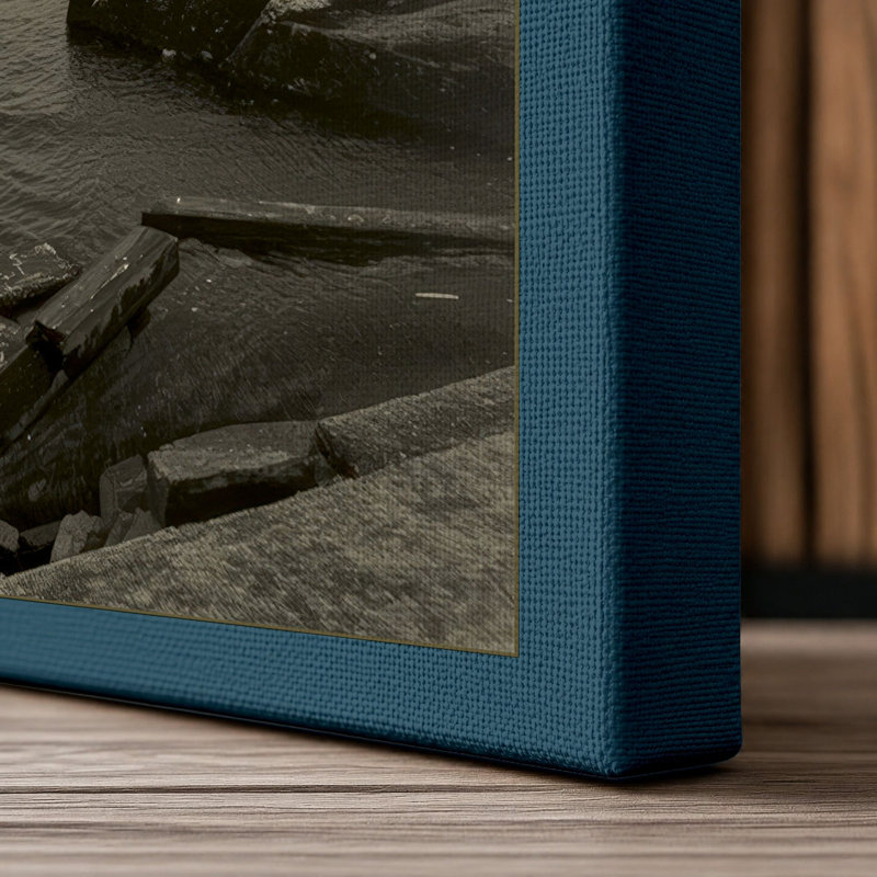 Print, 24x16 - 61.0 x 40.6 cm, Teal Border