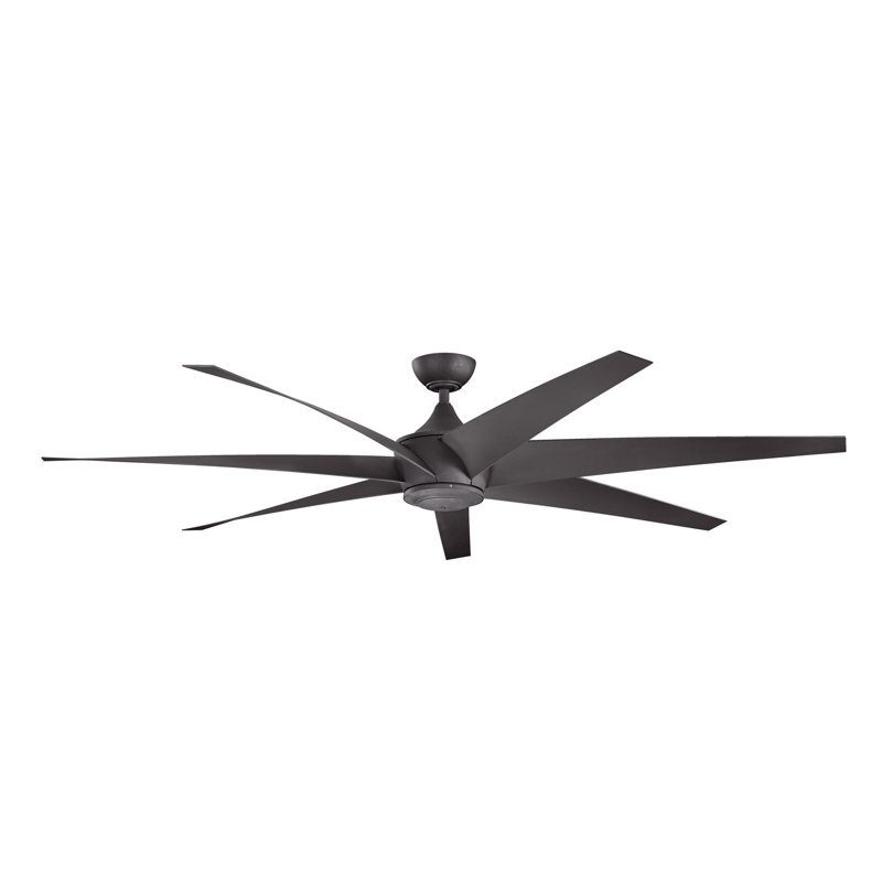 Ventilateur de plafond 80 po Kichler Lehr, Noir patiné