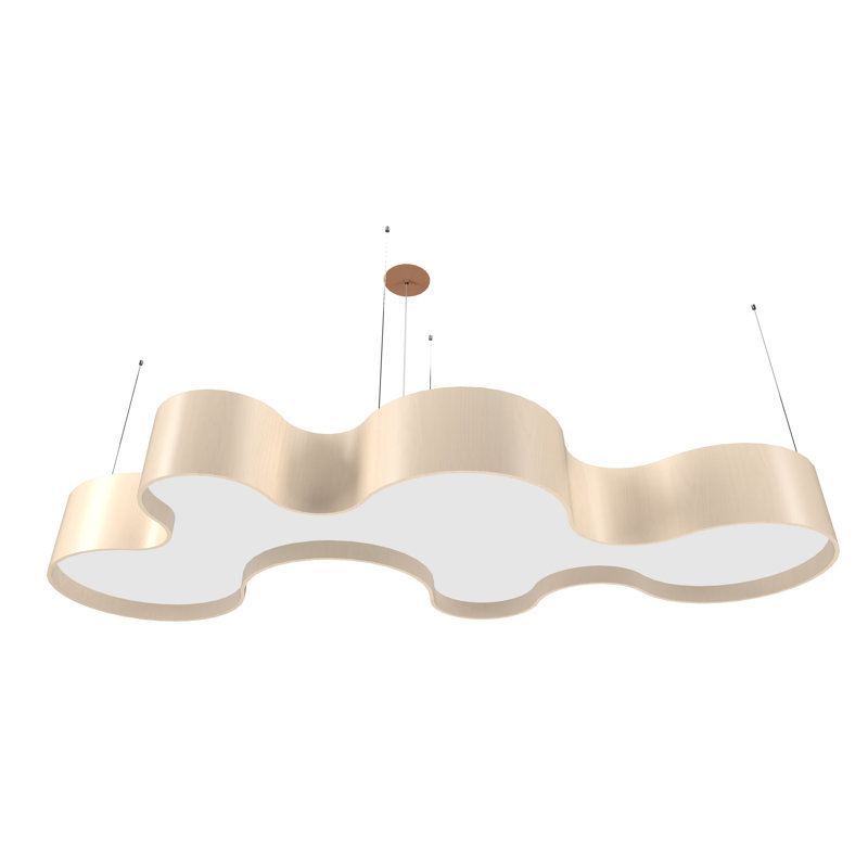 1 - Light LED Pendant, Organic Cappuccino