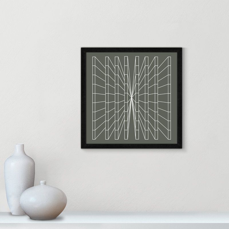 Olive perspective par Sandi Hauanio - reproduction d'art sur papier encadrée, H 17 po x l 17 po x P 0,75 po
