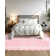 Machine Washable Scalloped Area Rugs Modern Bordered Floor Mats, Non-Slip Contemporary Accent Rug, Non Shedding Soft Low Pile Indoor Carpet for Living Room, Bedroom, Kitchen