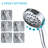 Handheld Shower Head - 5 Adjustable Settings, Material, Good Heat Resistance, Massage/Jet Spray Pattern With Hose Finish, 2.5 Gpm Flow, Medical Nozzles, Pattern, Relax In-125036468