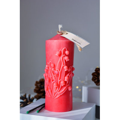 Bougie parfumée à la vanille de qualité supérieure, 15,4 oz | 100% cire de soja, couleur corail | Longue durée de combustion: 18 à 20 heures | Idéal pour la détente et la décoration intérieure | Sécuritaire pour les enfants, à l'écart de la chaleur et des flammes nues