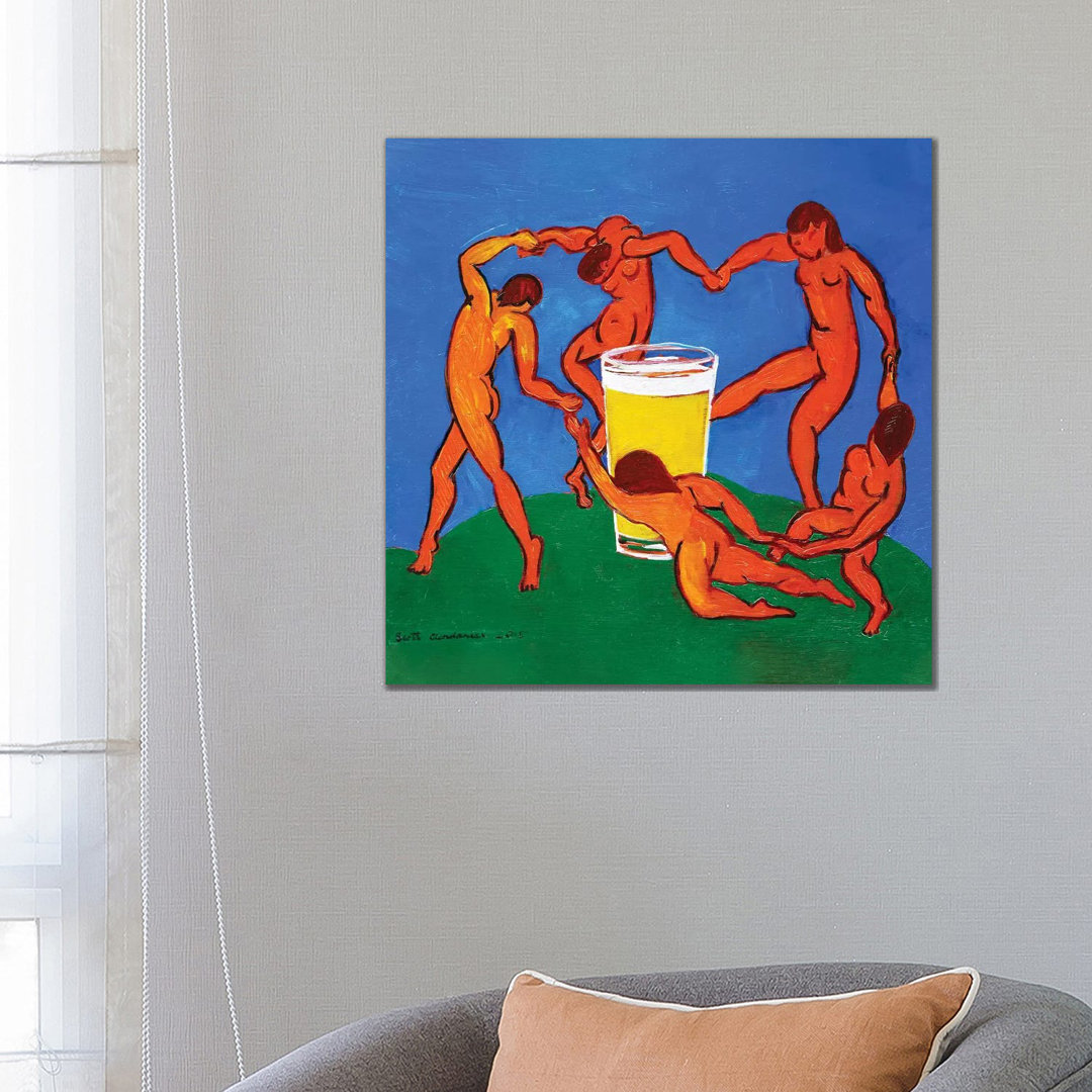 Dance Around The Pint von Scott Clendaniel - Gallery-Wrapped Canvas Giclée on Canvas