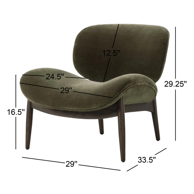 Celine Side Chair, Sienna Brown, Monte Olive Wool
