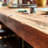 Eriola Vintage brown solid wood rectangular dining table-797973533