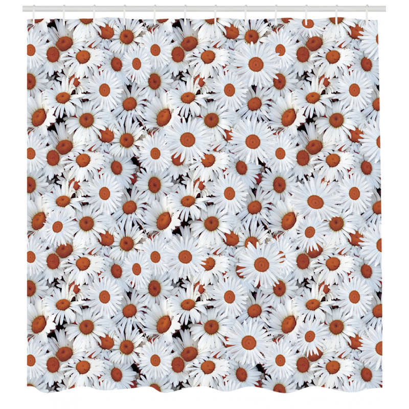 Shower Curtain with Hooks Included, 70" H x 69" W