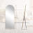 Classic Arched Full-Length Wood Floor Standing Mirror-792013368-792013370
