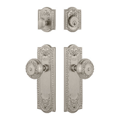 Nostalgic Warehouse Meadows Entry Set with Meadows Knob