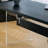 Acrylic solid wood combined dining table-258758217