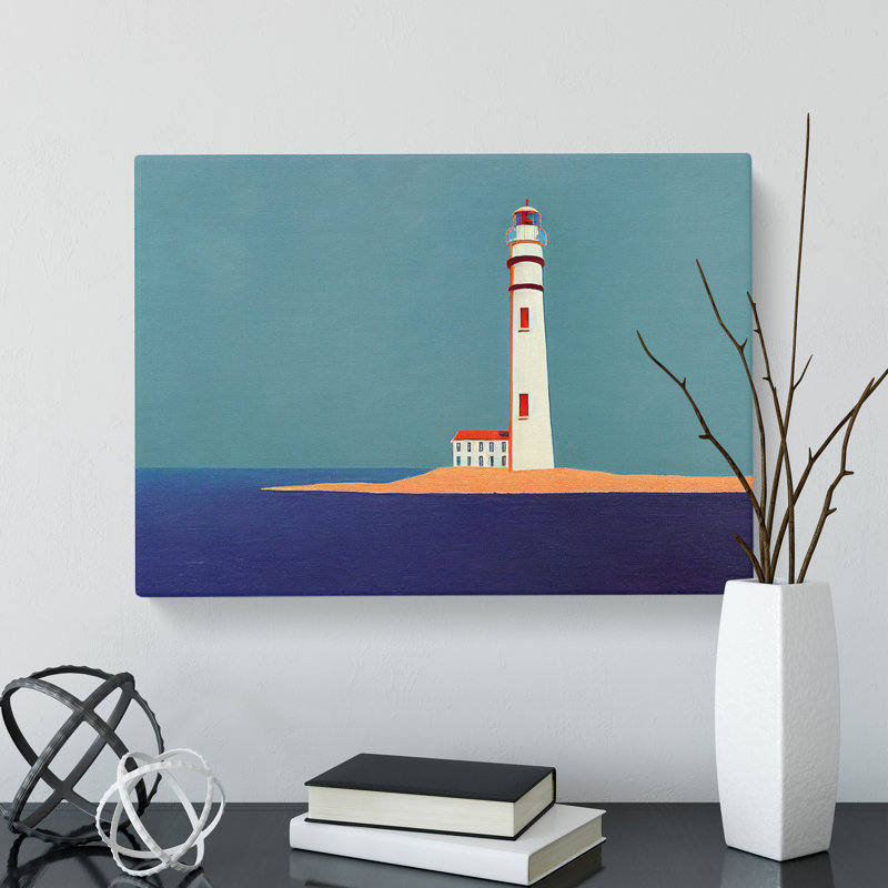 Glorious Lighthouse - Wrapped Canvas, 35cm H x 50cm W x 3cm D