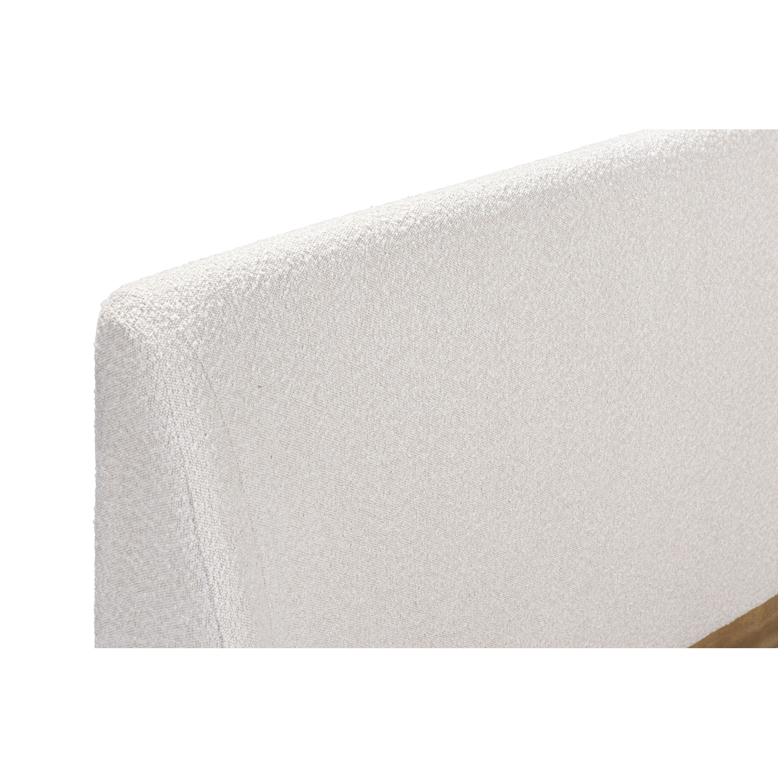 Cloey Upholstered Bed, Ivory, King
