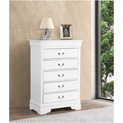 Commode Louis Phillipe G3190-CH, blanc