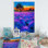 Champ de lavande mauve - œuvre d'art traditionnelle sur toile