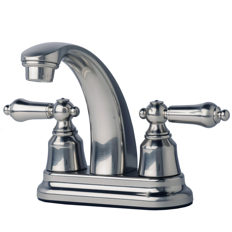 RV/Mobile Home Centerset Bathroom Faucet, Brushed Nickel