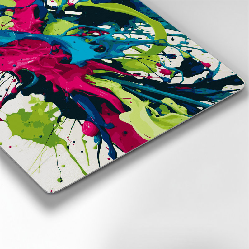 Aquarelle abstraite 51, art mural en métal beige