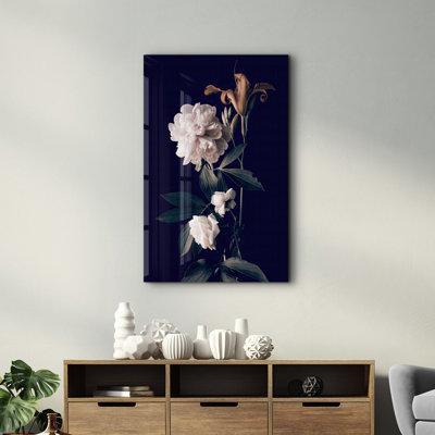 Elegant Tempered Glass Wall Art Painting, 13.8 x 21.7 inches | 100% Tempered Glass, Thickness: 0.16 inches | UV Printed for Vibrant Colors | Perfect for Home Decor, Living Room, & Office Spaces