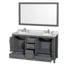 Sheffield 60" Double Bathroom Vanity Set with Mirror-740799152-740799150