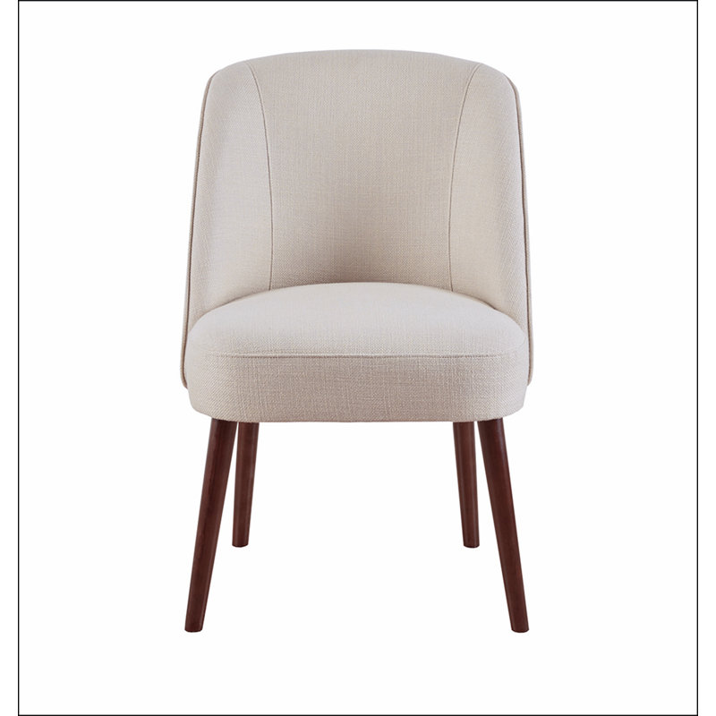 Chaise d'appoint à 4 pieds Natural Gearldine, Naturel