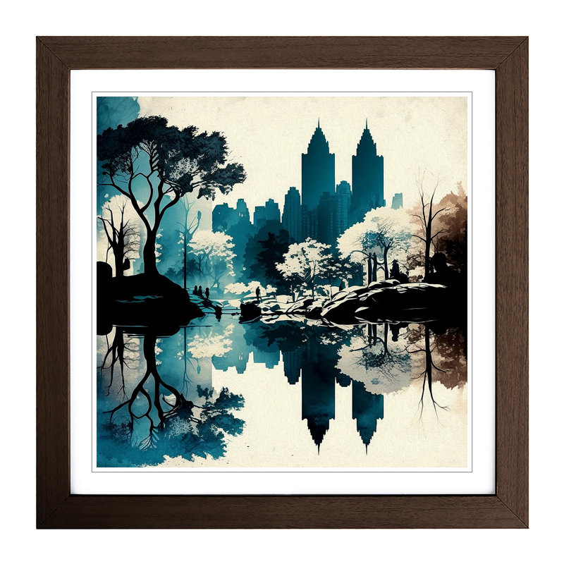 Central Park - Framed Print, Walnut