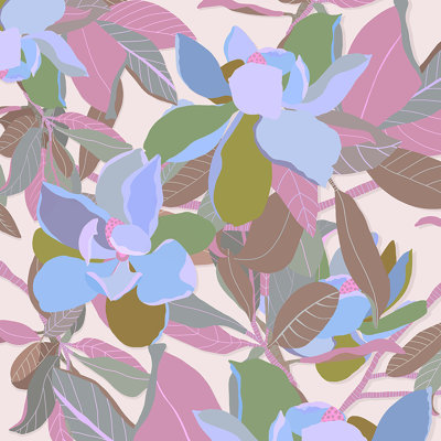 «Magnolias on Ivory» par Sarah Constantino - reproduction d'art sur toile tendue