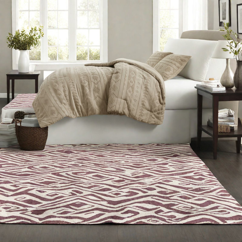 Comfortable Tan Bedding Sets, Polyester Chenille, Southwestern Style For Home