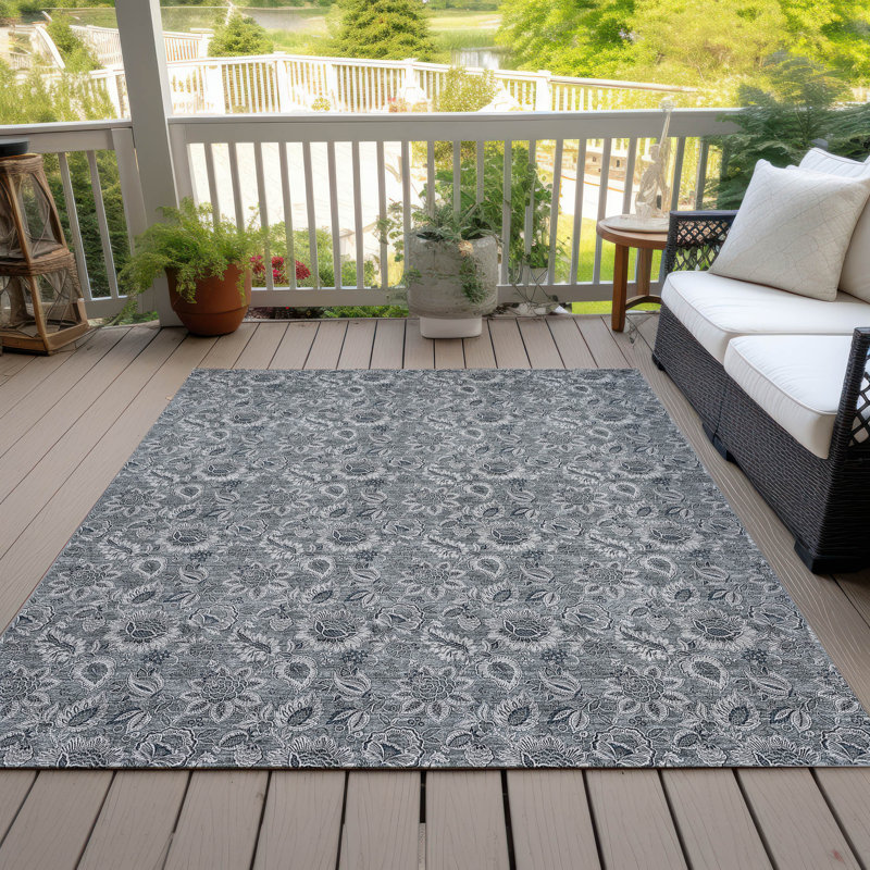 Tapis intérieur / extérieur Flitwick avec envers antidérapant, Rectangulaire 8 pi x 10 pi