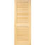 Porte standard à lamelles en bois massif sans finition-25786373