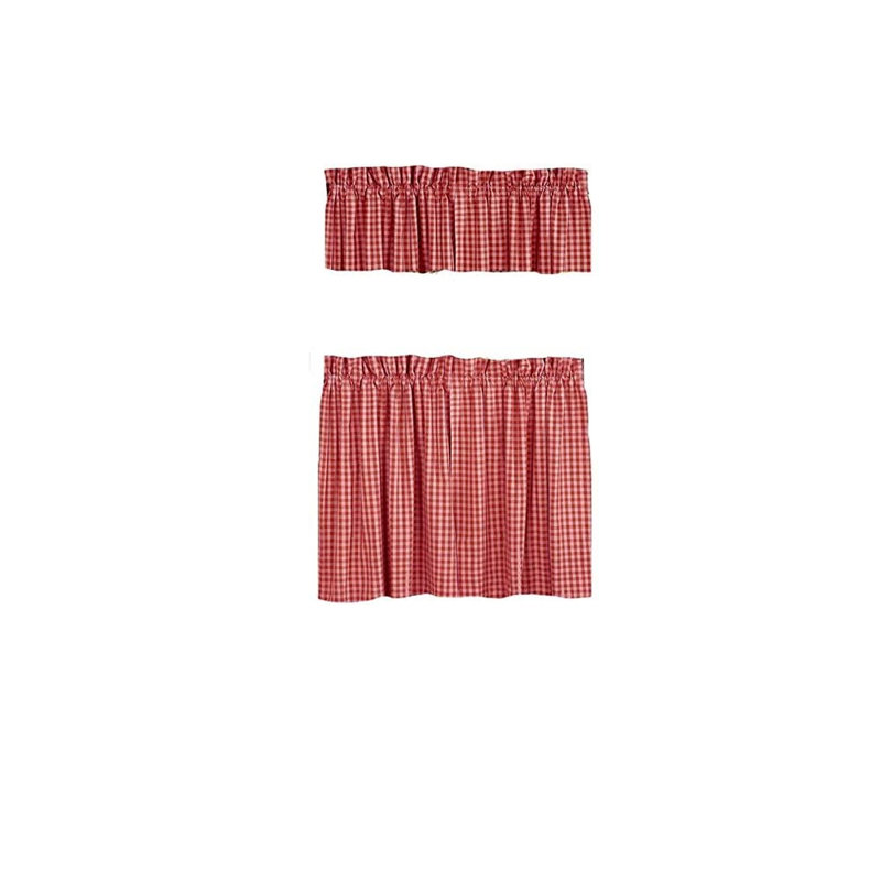 Paire de rideaux obscurcissant Chittening, l 72 po x L 24 po, Rouge