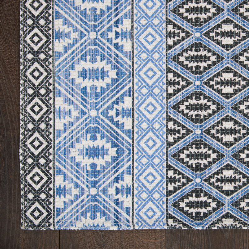 Tapis de cuisine, bleu