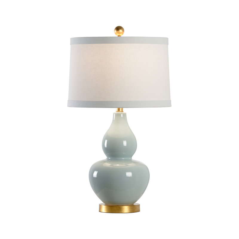 Lampe de chevet 27 po Gourd, Céladon