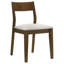 Ensemble de table et 4 chaises Montena, beige, brun foncé-114733279