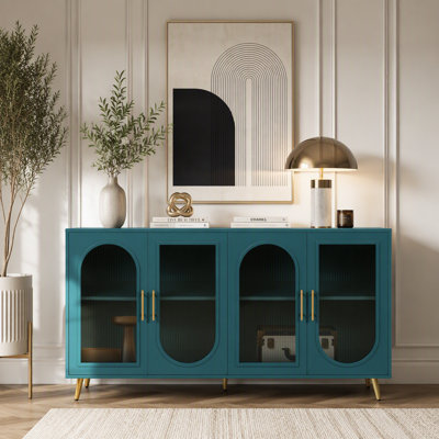 Buffet moderne avec tablettes de rangement ajustables