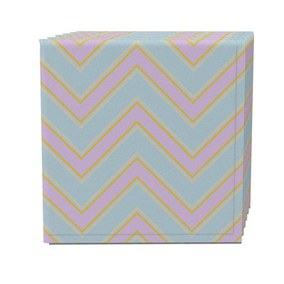 Cotton Twill Geometric Square Napkin