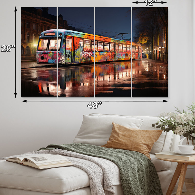Fretwell - Allemagne, reproduction sur toile - 4 panneaux