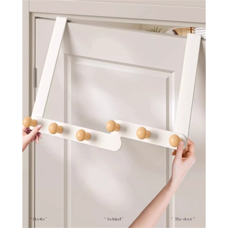 Crochet pour porte en fer et bois, H 9,84 po x l 13,77 po x P 1,81 po