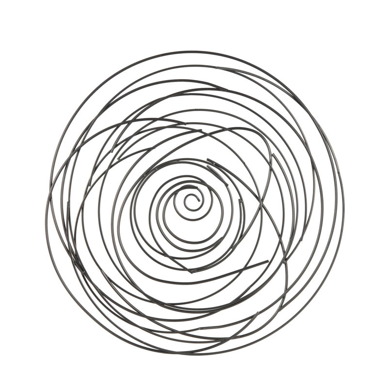Wrought Studio™ Round Overlapping Lines Abstract Wall Decor