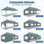 Auvent 10 x 30 avec 8 parois latérales, auvent robuste Wave Eave -109708376